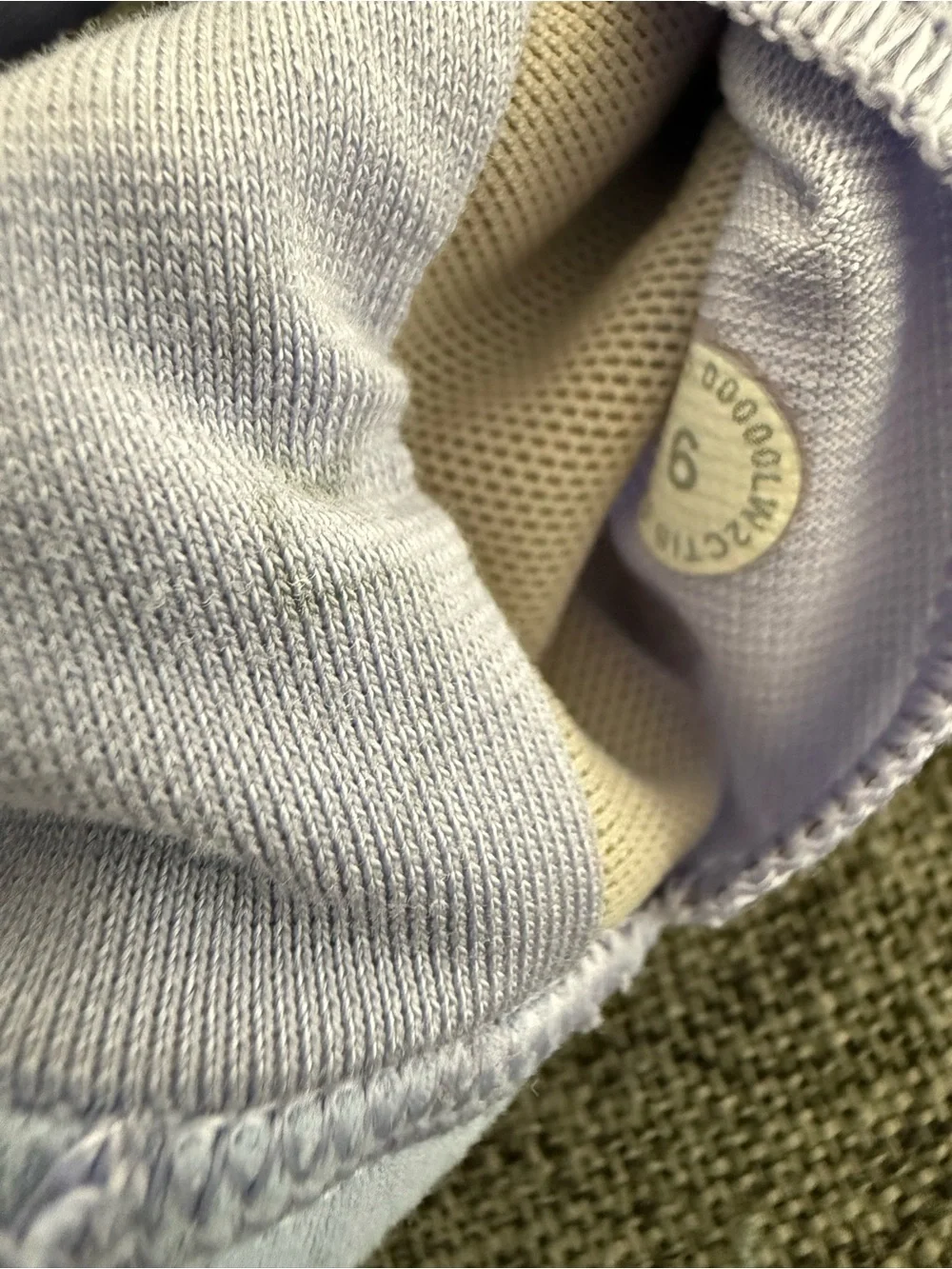 Lululemon Light Lavender flow y sports bra